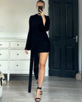 Natasha Side Tie Mini Dress