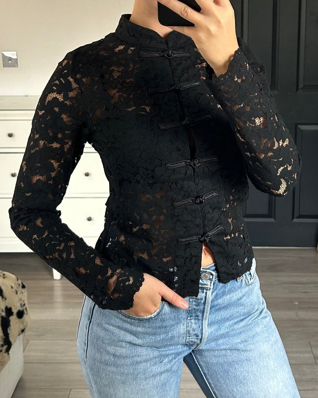 Emma Mandarin Blouse