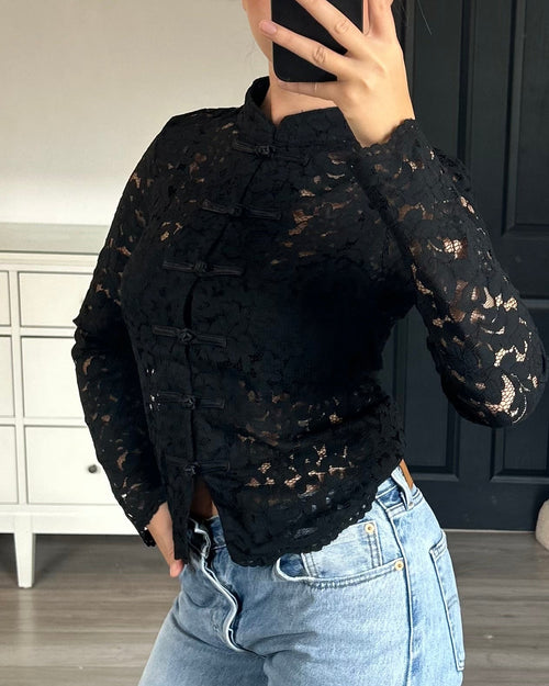 Emma Mandarin Blouse