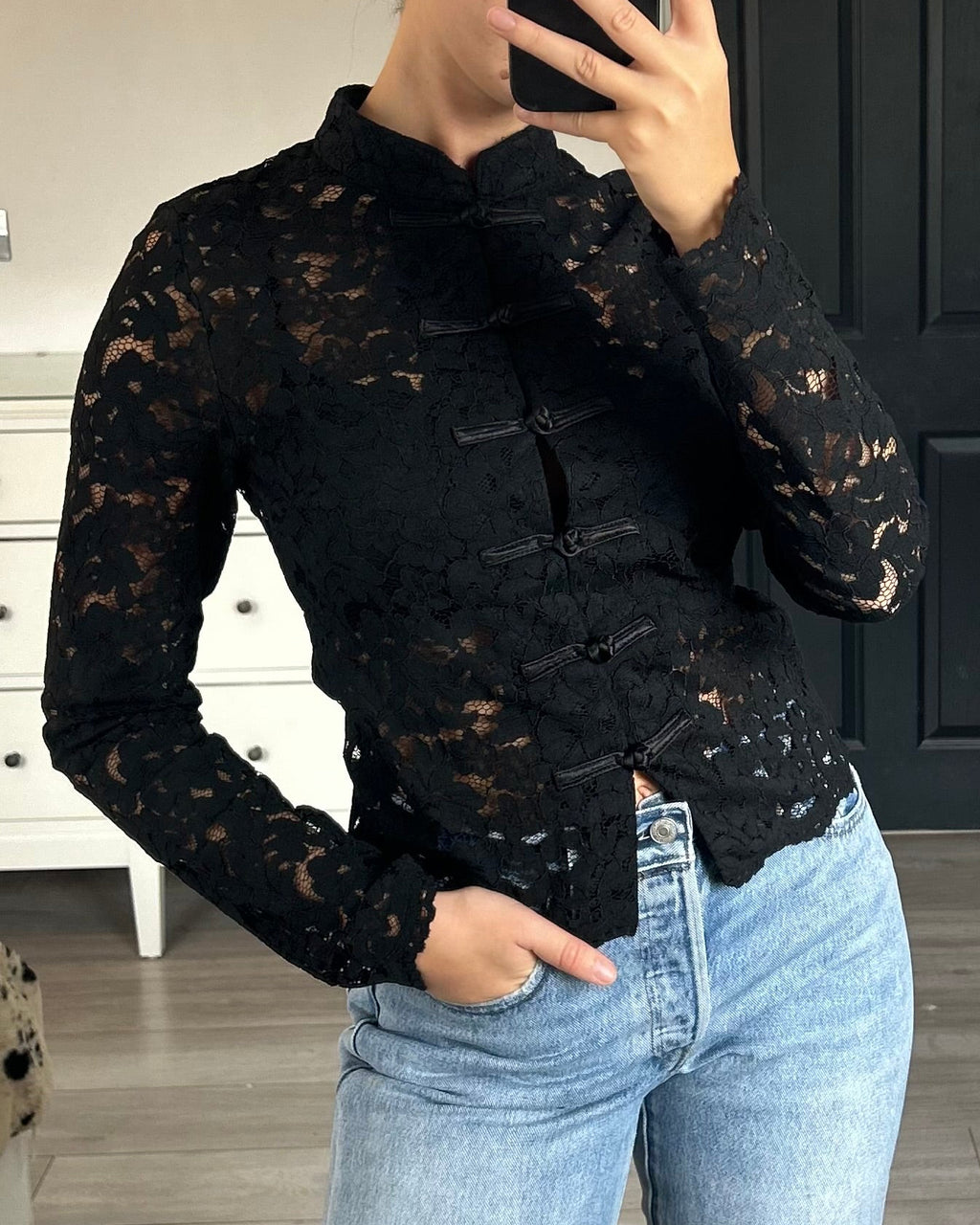 Emma Mandarin Blouse