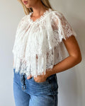 June Tiered Lace Blouse