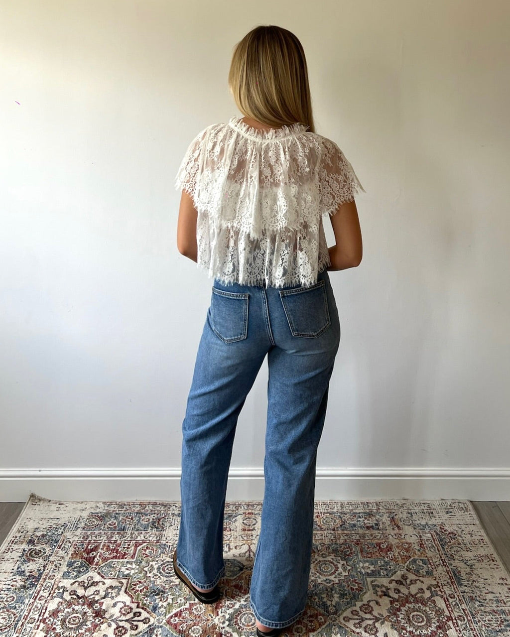 June Tiered Lace Blouse